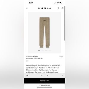 Essentials Fear Of God Sweatpants